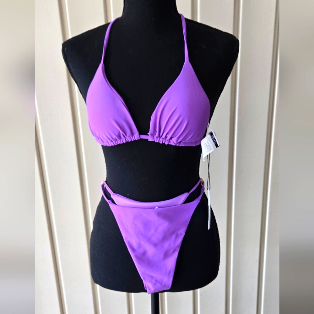 Princess Polly Purple Jenner Bikini Sz 4 NWT